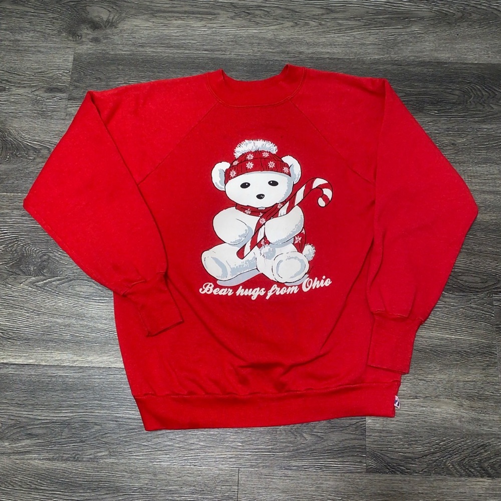 Vintage 80s Christmas Crewneck Ohio
